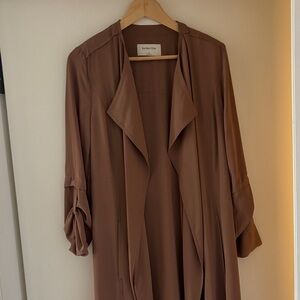 Babaton Tan Open-Front Coat